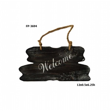 Cheungs Cheung's Wooden Welcome Plaque with Hanging Rope FP-3694